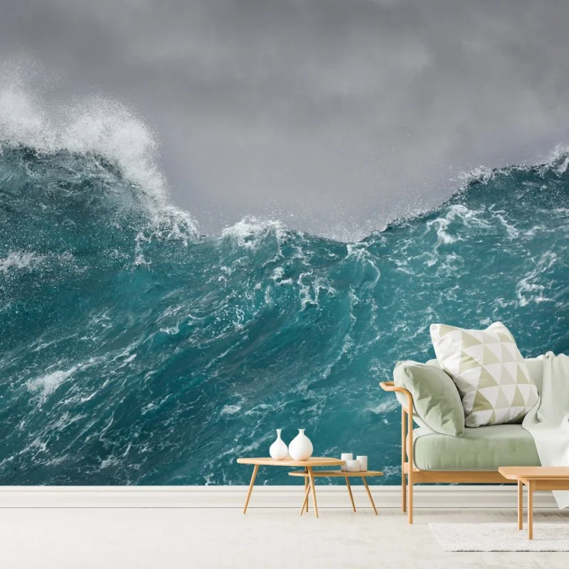 Carta da parati forza del mare in tempesta