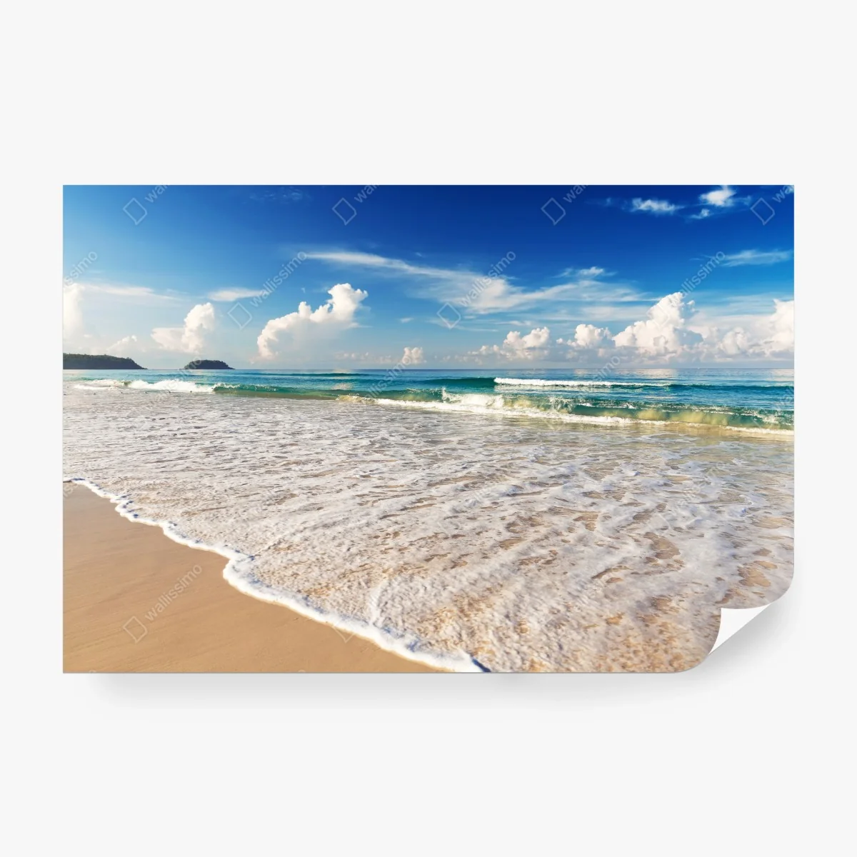 Carta da parati orizzonte turchese sulla spiaggia di Karon, Phuket • Wallissimo® Carta da parati orizzonte turchese sulla spiaggia di Karon, Phuket • Wallissimo®
