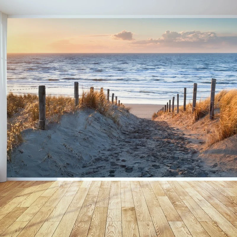 Carta da parati sentiero sabbioso verso il Mare del Nord, Paesi Bassi • Wallissimo® Carta da parati sentiero sabbioso verso il Mare del Nord, Paesi Bassi • Wallissimo®