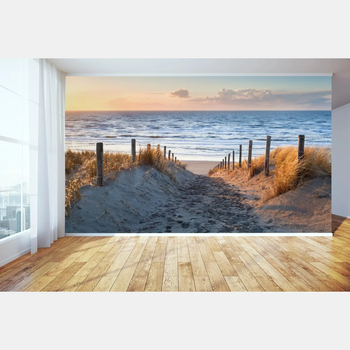 Carta da parati sentiero sabbioso verso il Mare del Nord, Paesi Bassi • Wallissimo® Carta da parati sentiero sabbioso verso il Mare del Nord, Paesi Bassi • Wallissimo®