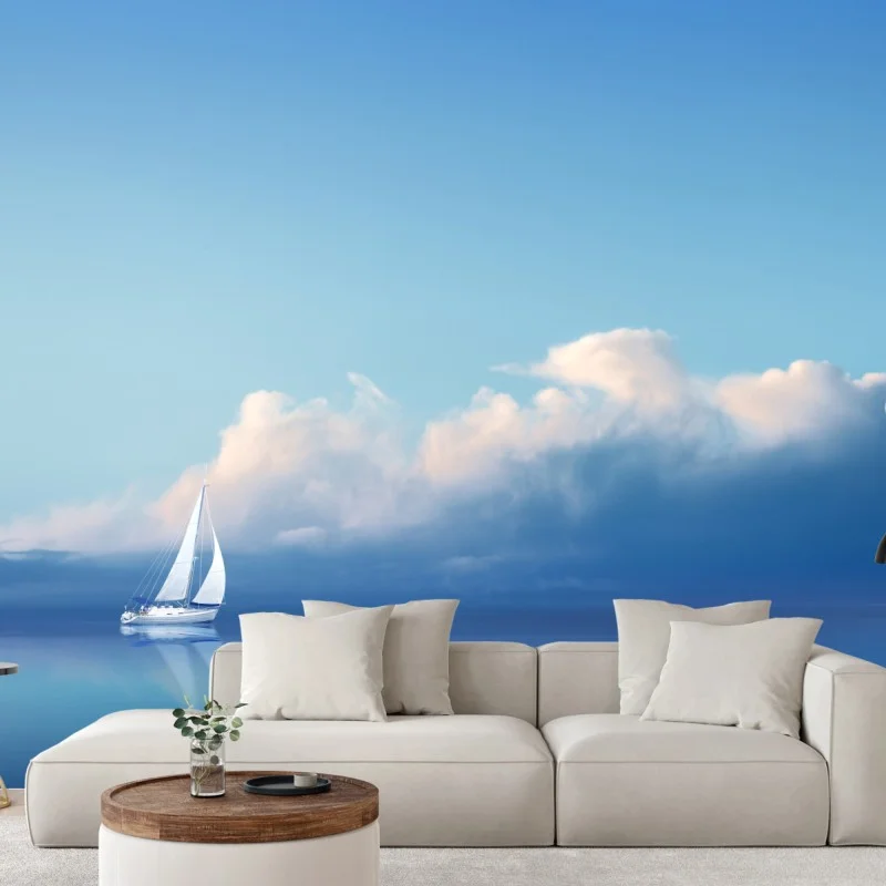 Carta da parati veleggiare verso l'orizzonte