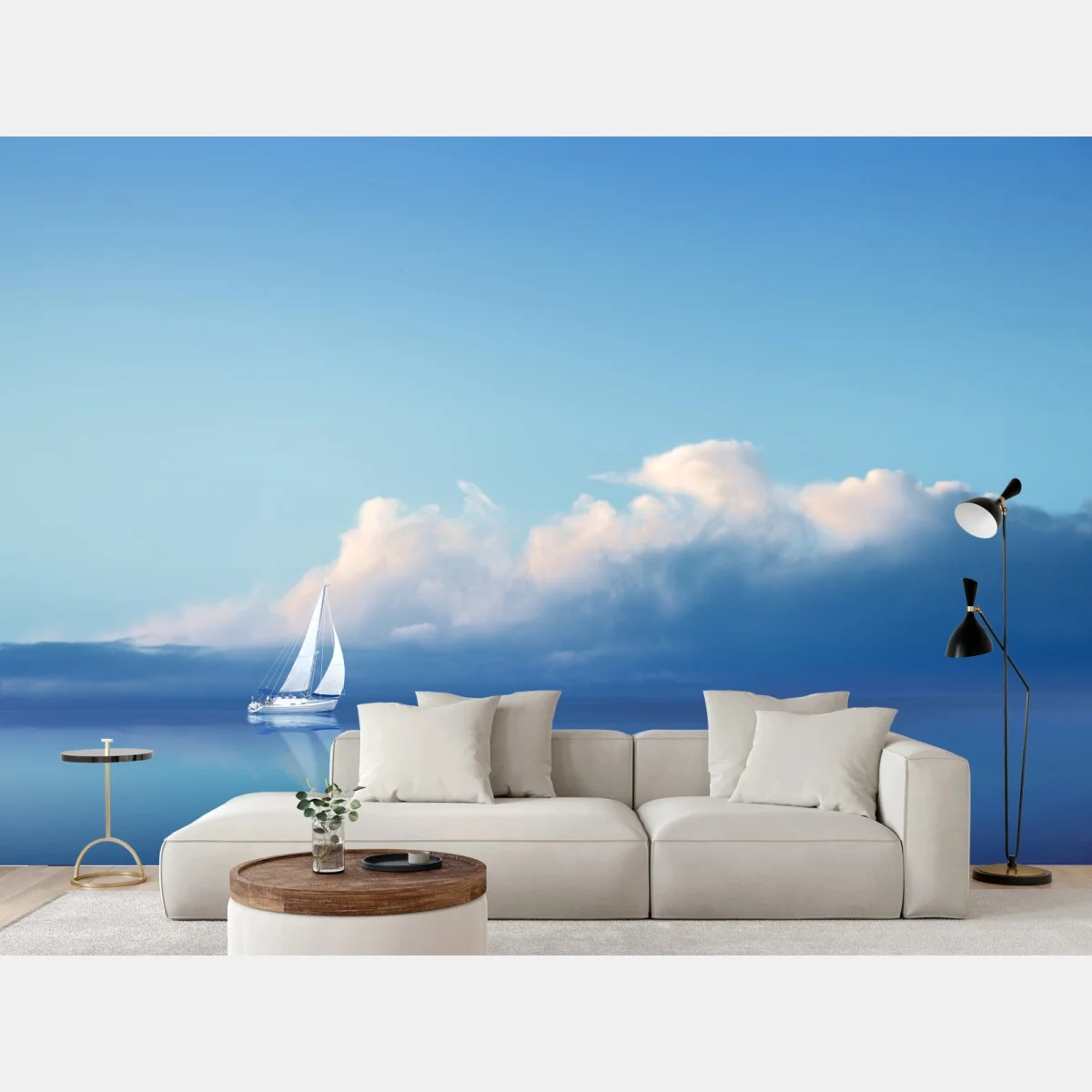 Carta da parati veleggiare verso l'orizzonte • Wallissimo® Carta da parati veleggiare verso l'orizzonte • Wallissimo®