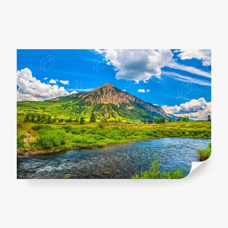 Carta da parati panorama montano di Crested Butte