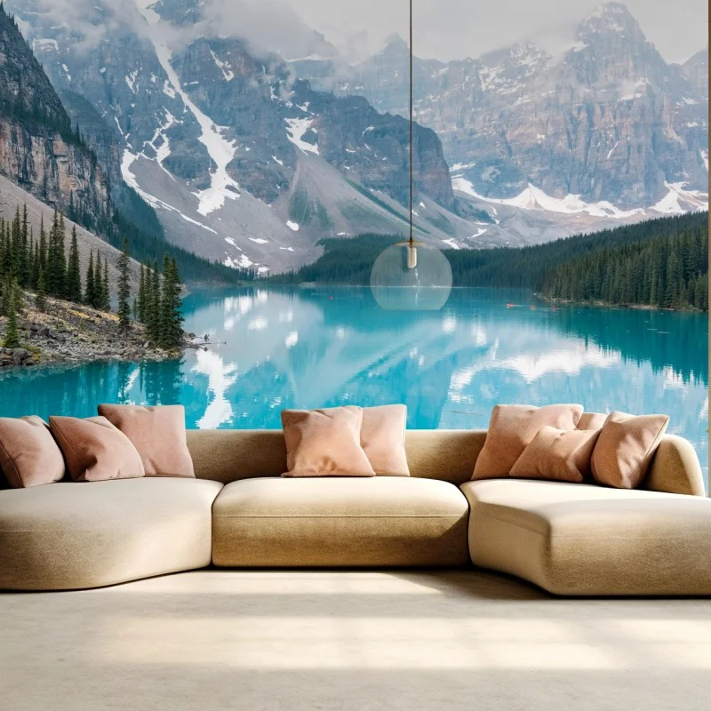 Carta da parati lago Moraine turchese a Banff