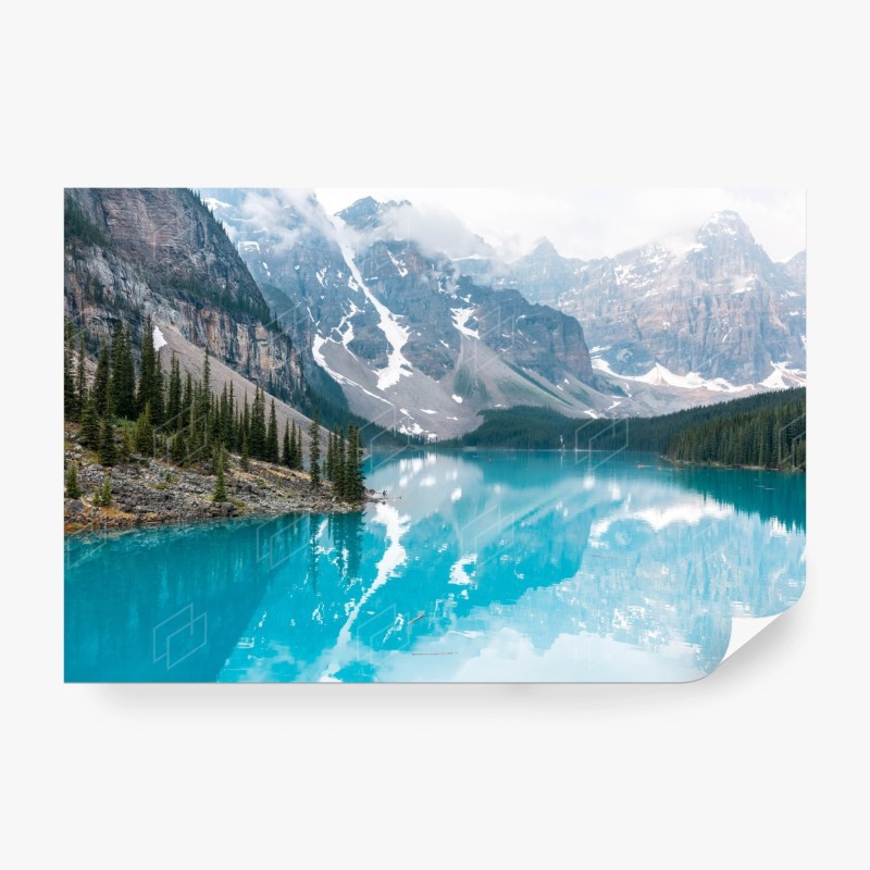 Carta da parati lago Moraine turchese a Banff