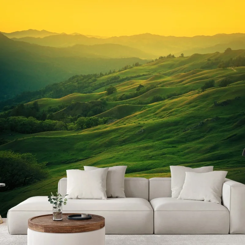 Carta da parati colline dorate della California
