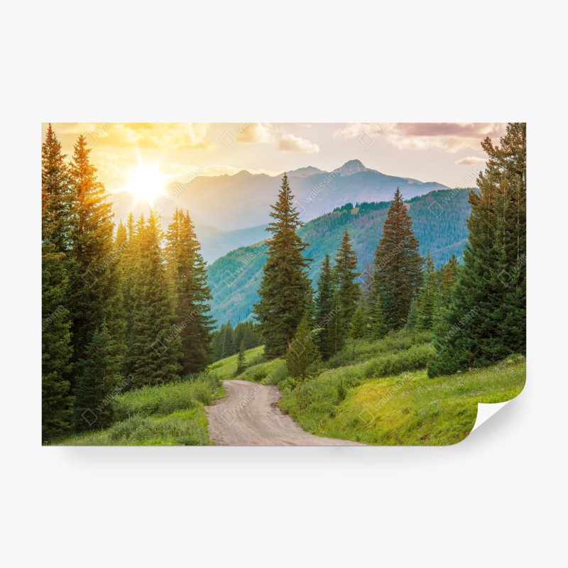 Carta da parati tramonto sulle montagne del Colorado