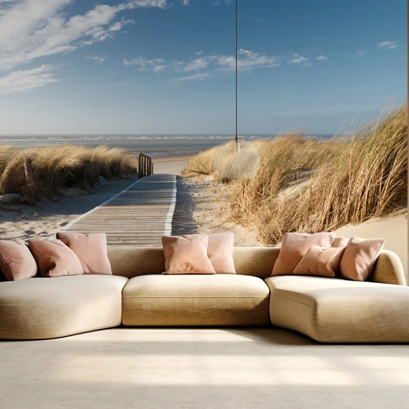 Carta da parati passerella verso il mare