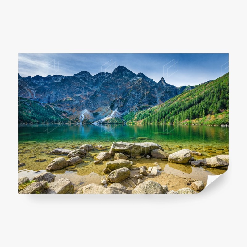 Carta da parati lago smeraldo di Morskie Oko