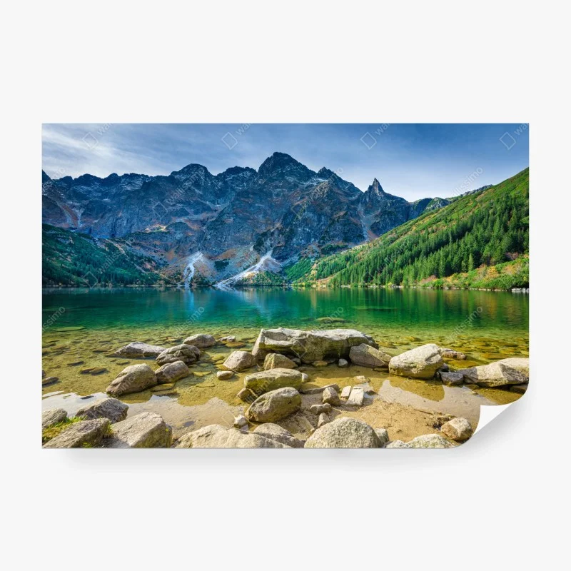 Carta da parati lago smeraldo di Morskie Oko