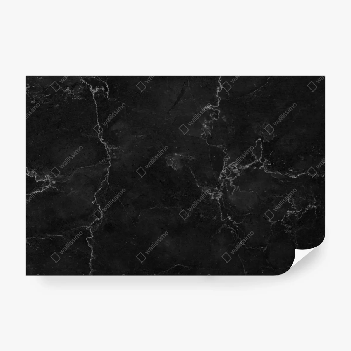 Carta da parati marmo nero venato elegante • Wallissimo® Carta da parati marmo nero venato elegante • Wallissimo®