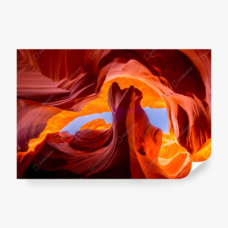 Carta da parati onda di roccia nel canyon dalle tonalità calde
