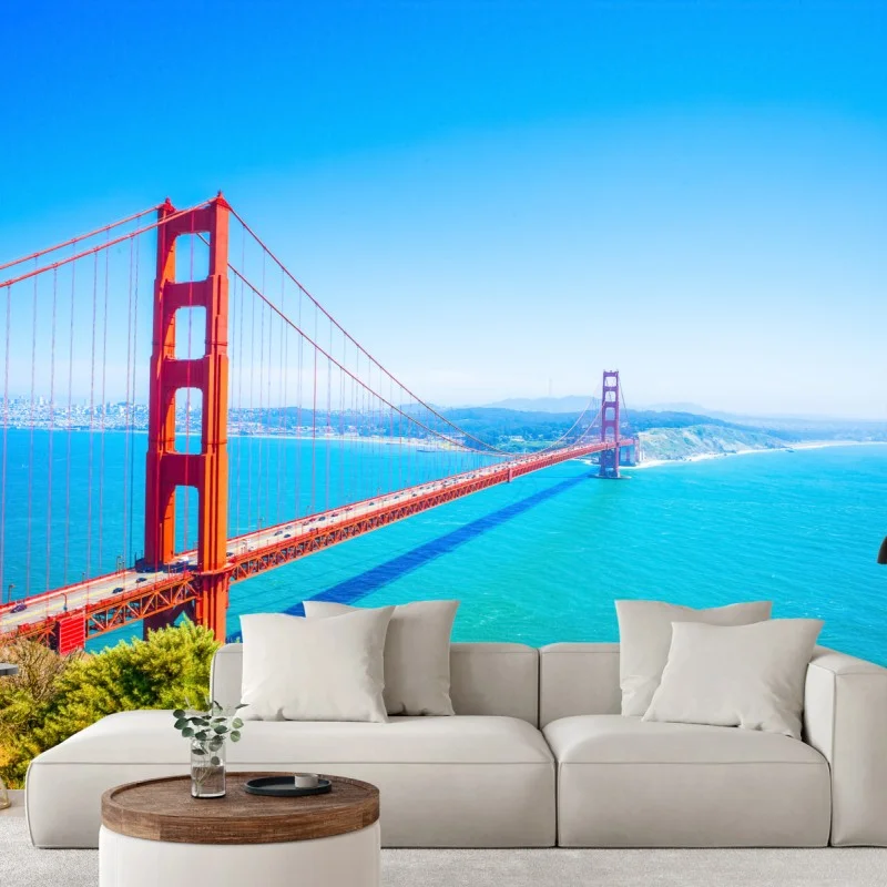 Carta da parati vista panoramica del Golden Gate a San Francisco