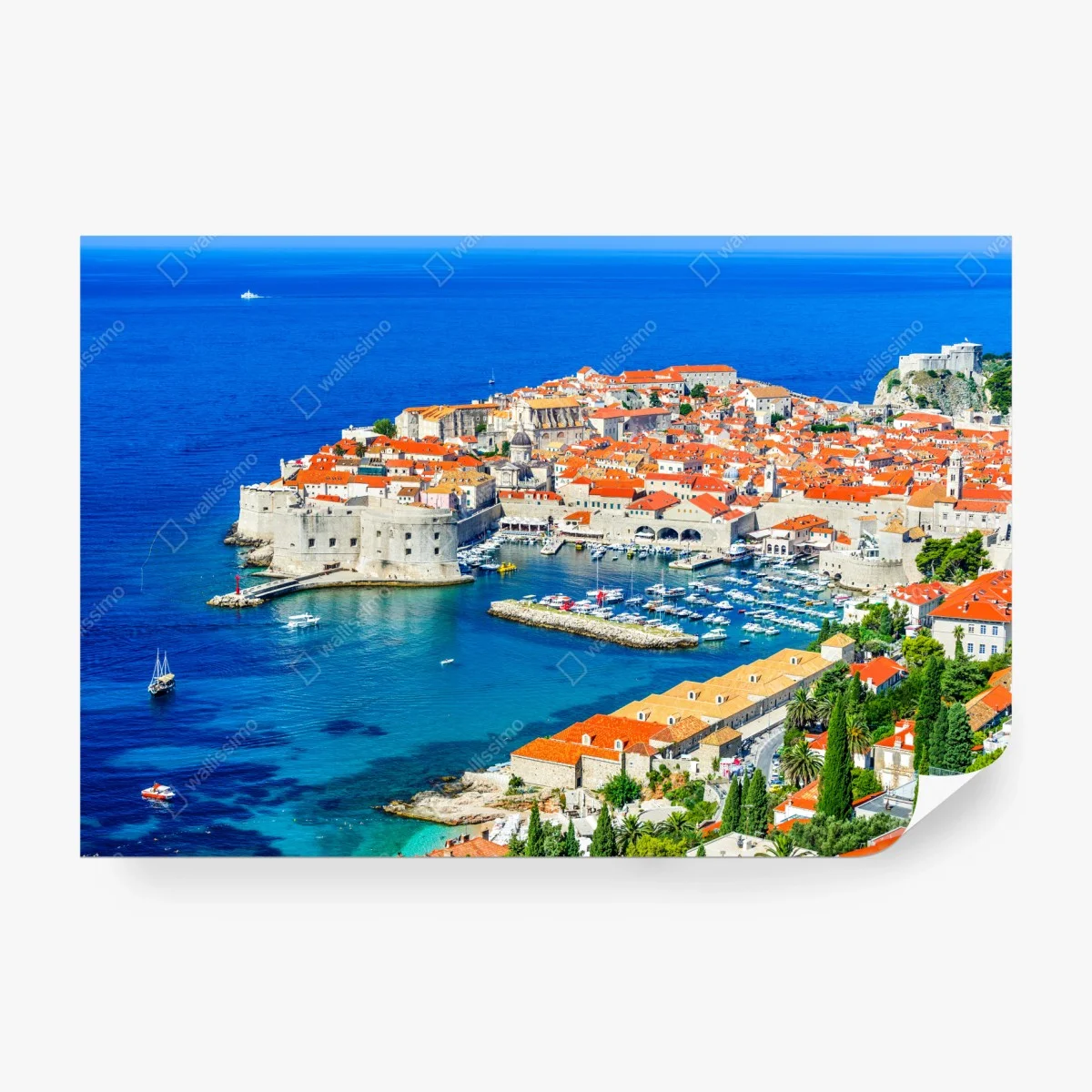 Carta da parati panorama di Dubrovnik, perla della Dalmazia • Wallissimo® Carta da parati panorama di Dubrovnik, perla della Dalmazia • Wallissimo®