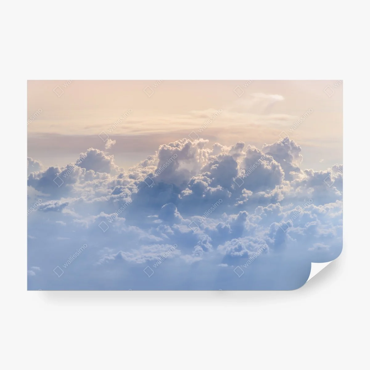 Carta da parati cielo di nuvole visto dall'aereo • Wallissimo® Carta da parati cielo di nuvole visto dall'aereo • Wallissimo®