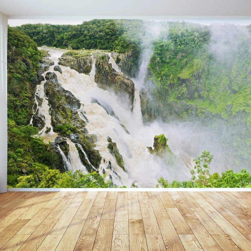 Carta da parati cascata maestosa di Barron Falls