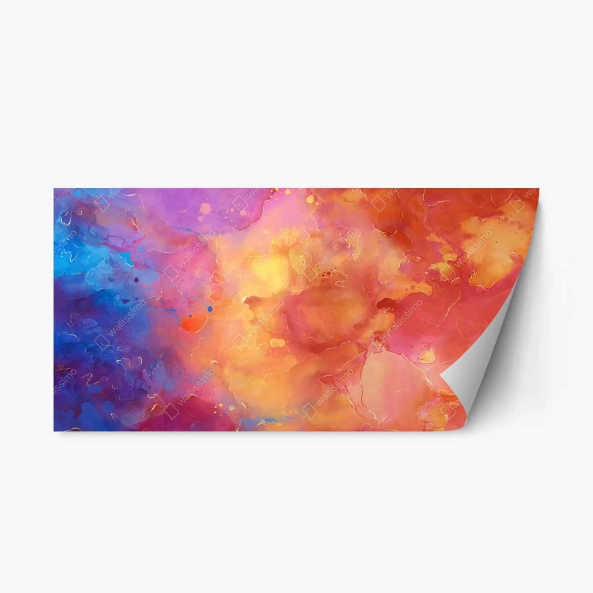 Adesivo riposizionabile esplosione di colori astratti • Wallissimo® Adesivo riposizionabile esplosione di colori astratti • Wallissimo®