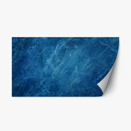 Adesivo riposizionabile marmo blu profondo con venature sottili • Wallissimo®