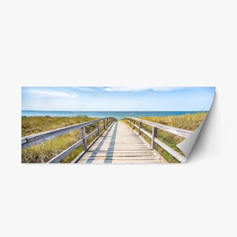 Adesivo riposizionabile passerella verso il mare