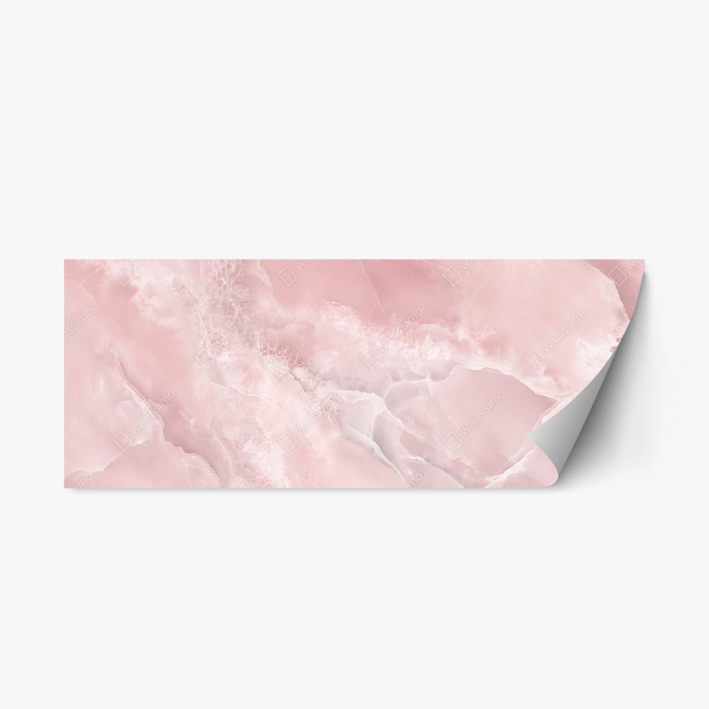 Adesivo riposizionabile venature di marmo rosa elegante