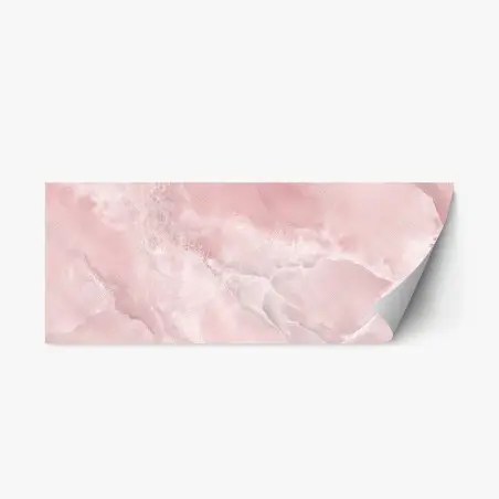 Adesivo riposizionabile venature di marmo rosa elegante • Wallissimo®