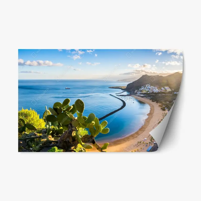 Adesivo riposizionabile spiaggia dorata di Las Teresitas, Tenerife
