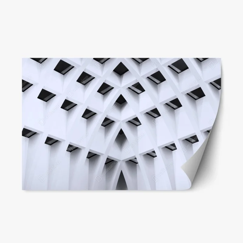 Adesivo riposizionabile trama di archi geometrici