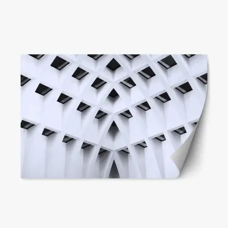 Adesivo riposizionabile trama di archi geometrici • Wallissimo®