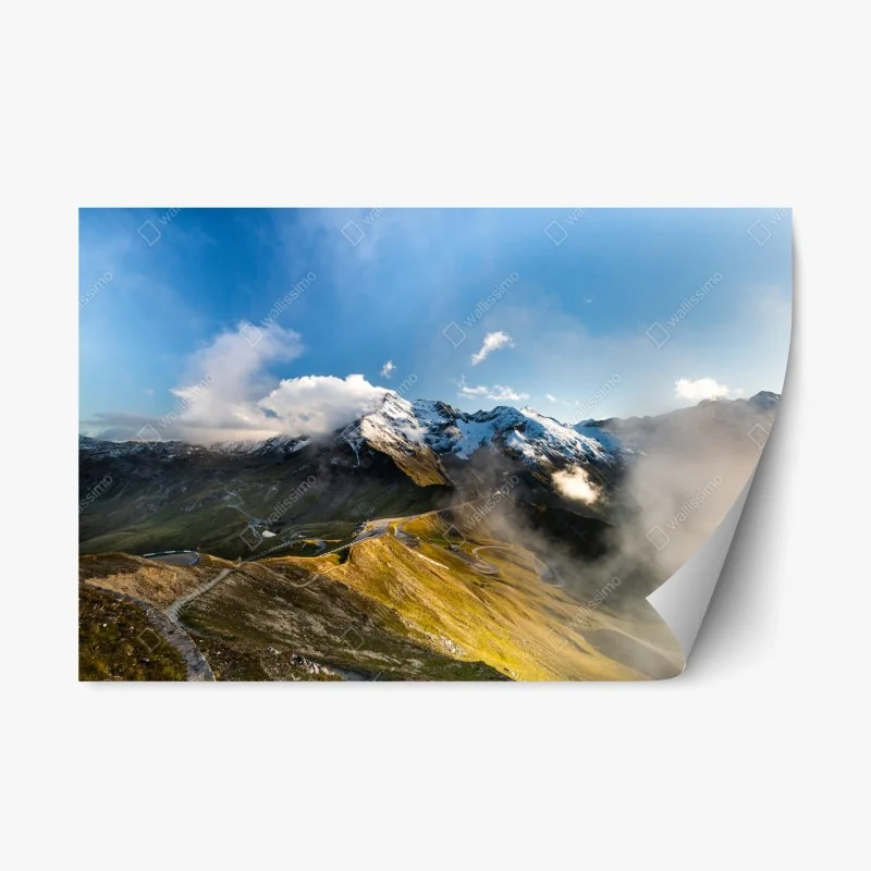 Adesivo riposizionabile panorama alpino del Grossglockner sulle Alpi austriache