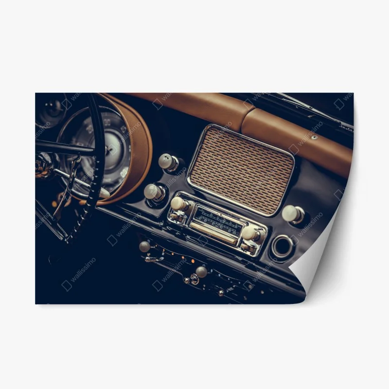 Adesivo riposizionabile cruscotto retrò: eleganza automobilistica d'epoca