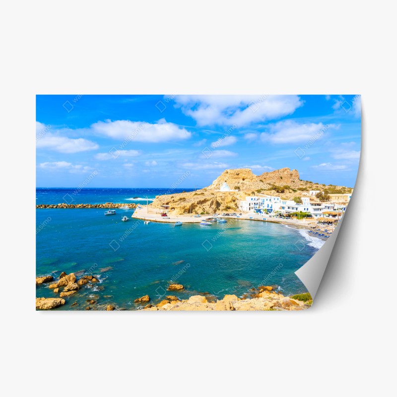 Adesivo riposizionabile baia di Finiki, Karpathos