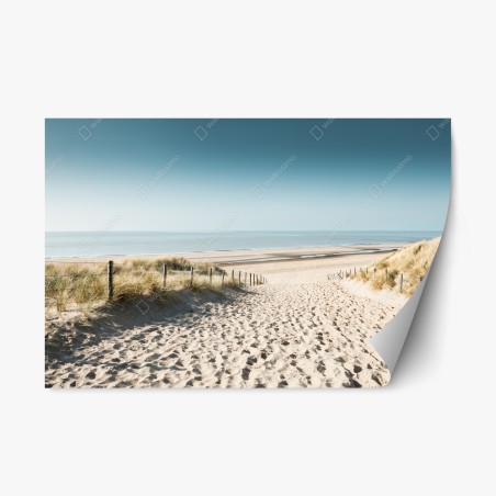 Adesivo riposizionabile sabbia e mare a Noordwijk • Wallissimo®