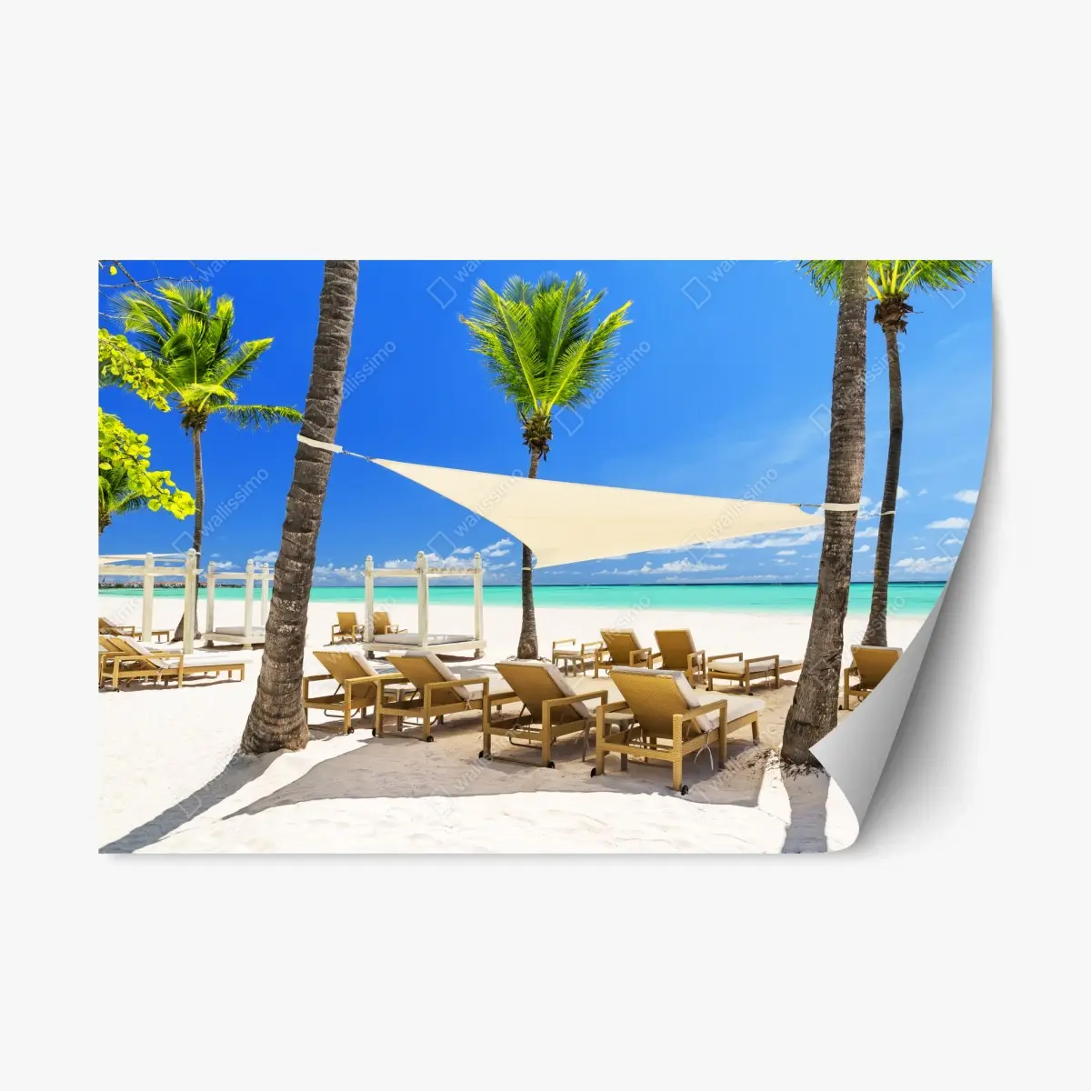 Adesivo riposizionabile vacanza da sogno a Cap Cana • Wallissimo®