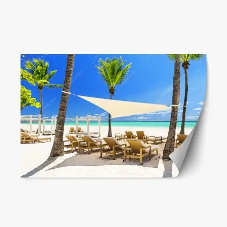 Adesivo riposizionabile vacanza da sogno a Cap Cana • Wallissimo®