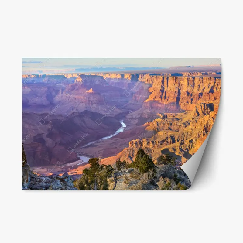 Adesivo riposizionabile tramonto sul Grand Canyon: paesaggio del fiume Colorado