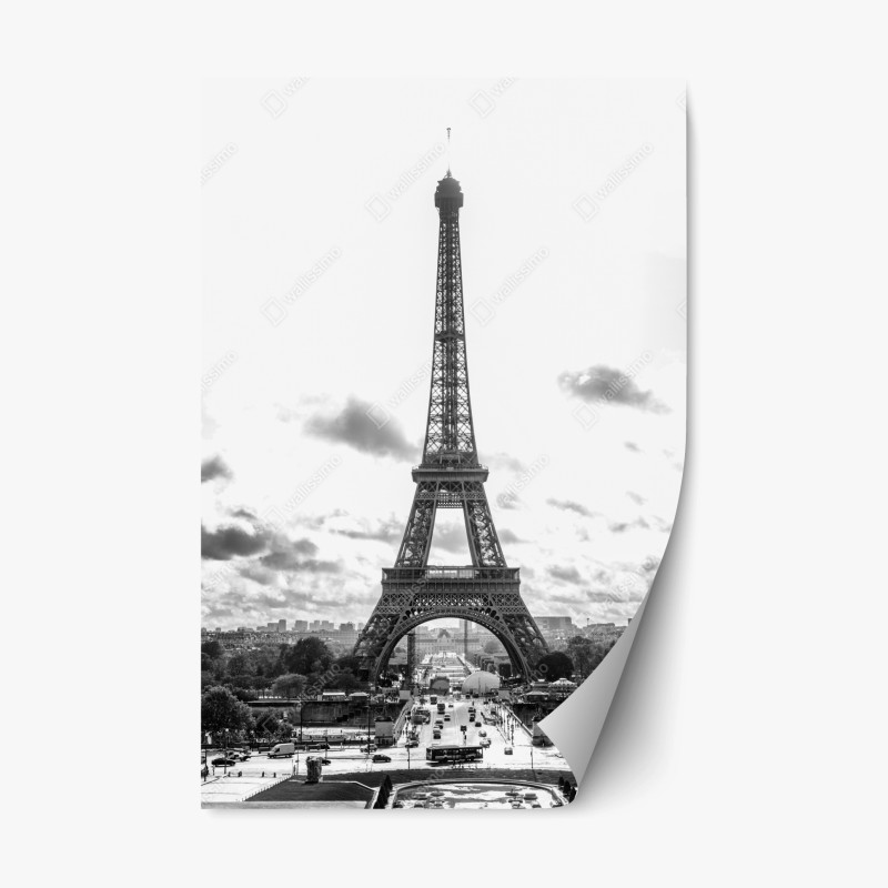 Adesivo riposizionabile vista iconica della Torre Eiffel a Parigi