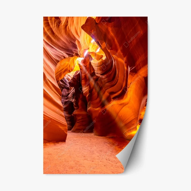 Adesivo riposizionabile paesaggio scultoreo di Antelope Canyon