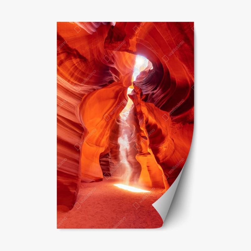 Adesivo riposizionabile luce nel cuore di Antelope Canyon