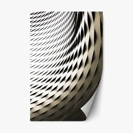 Adesivo riposizionabile dettaglio architettonico geometrico • Wallissimo®