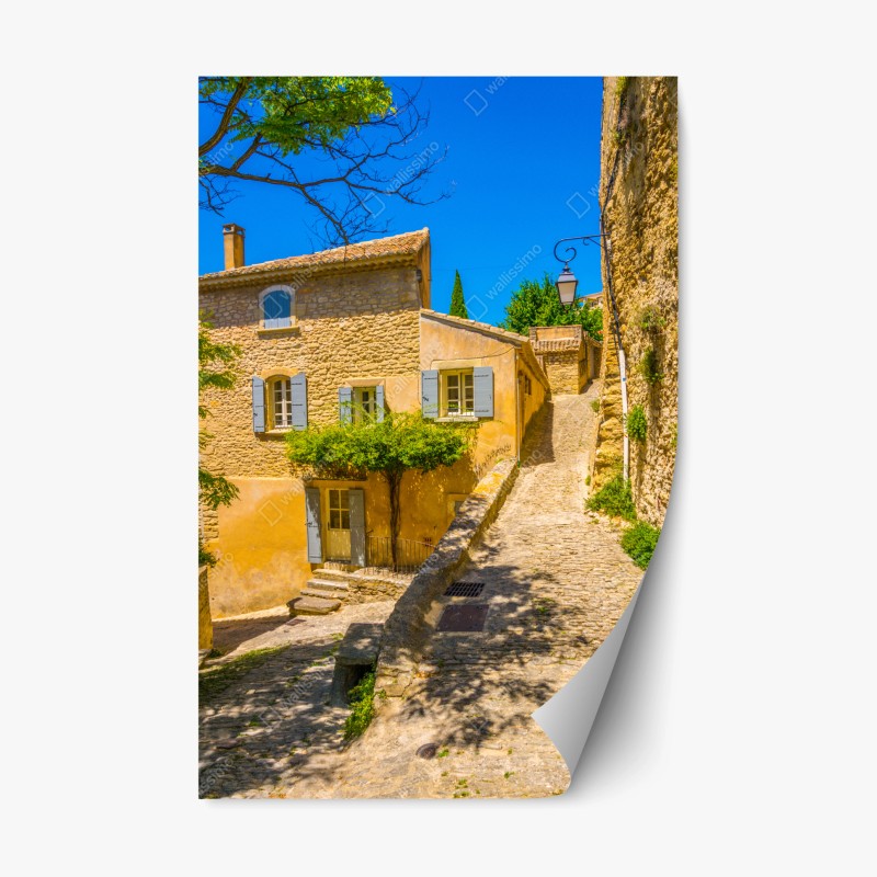 Adesivo riposizionabile vicoletto soleggiato in Provenza