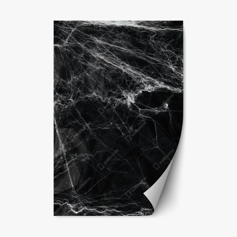 Adesivo riposizionabile ragnatela spettrale su sfondo nero