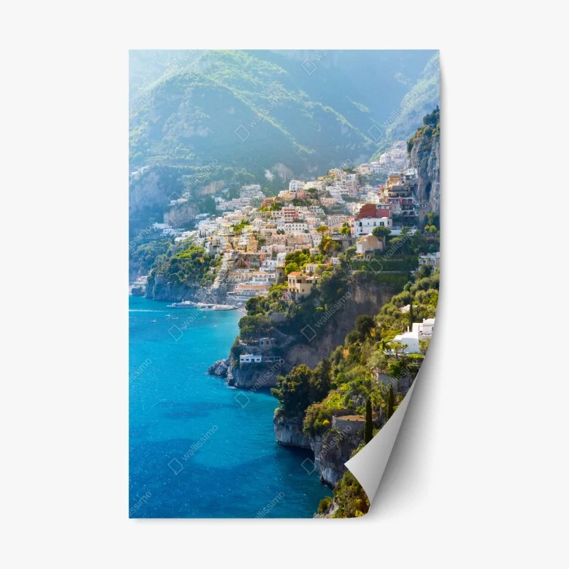 Adesivo riposizionabile panorama di Positano sulla Costiera Amalfitana