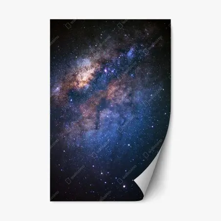 Adesivo riposizionabile centro della Via Lattea tra polveri cosmiche • Wallissimo®