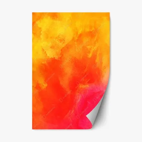 Adesivo riposizionabile esplosione di colori caldi • Wallissimo®