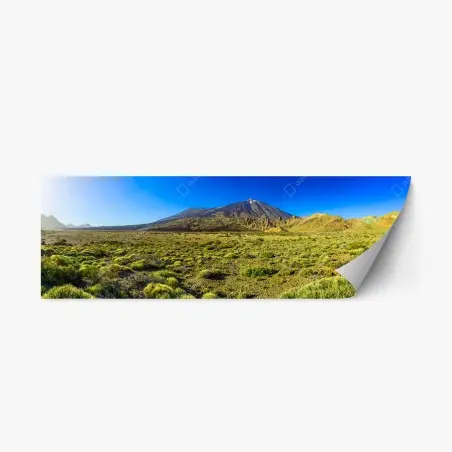 Adesivo riposizionabile panorama del vulcano Teide a Tenerife • Wallissimo®
