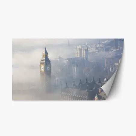 Adesivo riposizionabile panorama aereo di Westminster a Londra • Wallissimo®