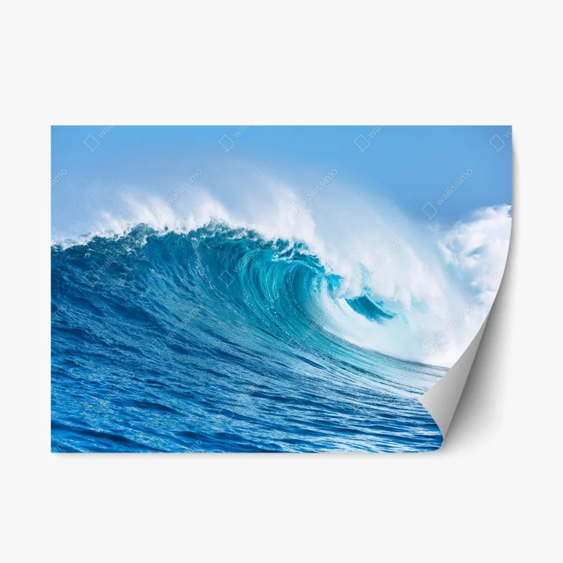 Adesivo riposizionabile onda maestosa dell'oceano