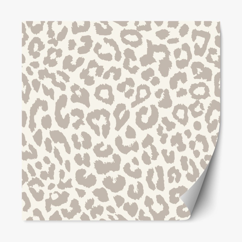 Adesivo riposizionabile motivo animalier maculato color sabbia
