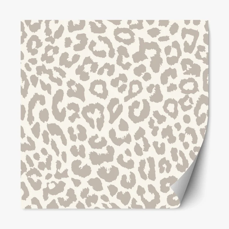 Adesivo riposizionabile motivo animalier maculato color sabbia