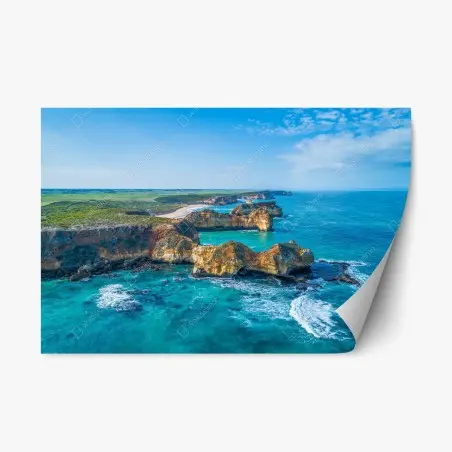 Adesivo riposizionabile scorcio costiero del Great Ocean Road • Wallissimo®